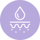Water droplet on skin icon